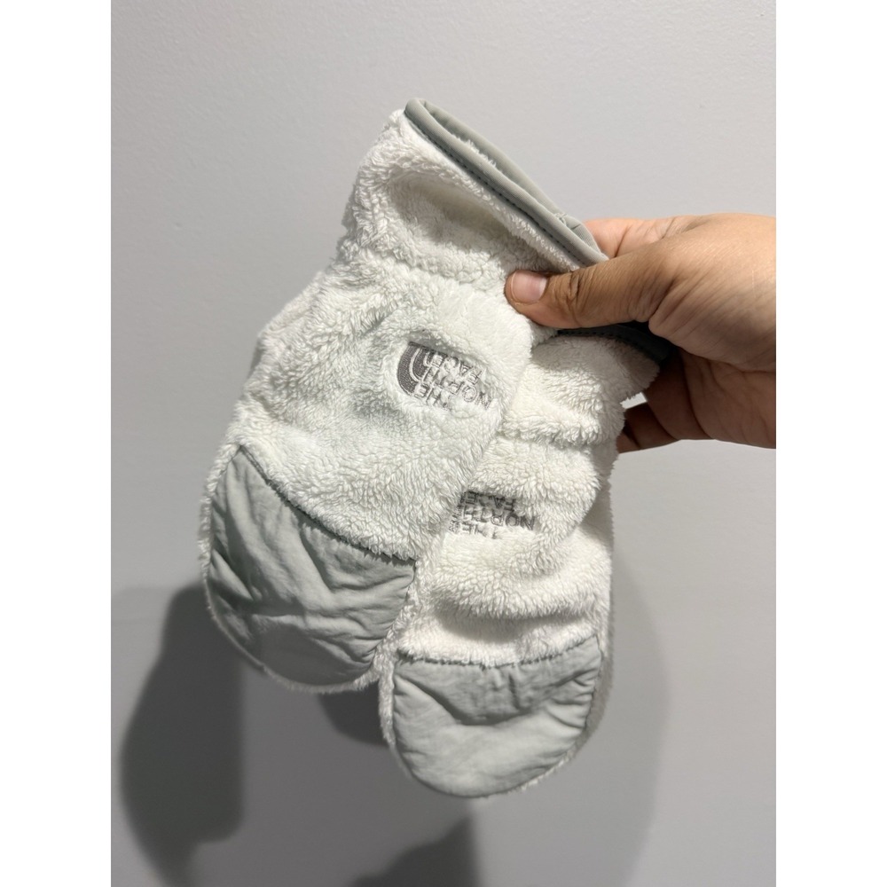 The North Face Denali Thermal Mittens Glove Mitt White Women's Size Medium L